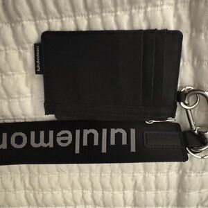 lululemon athletica Black Keychain Card Holder